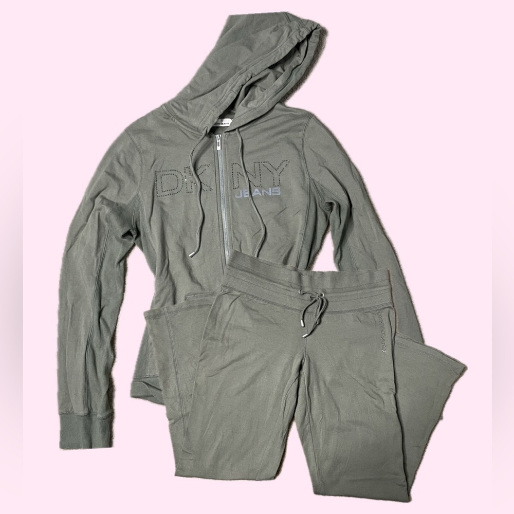 DKNY Olive Green Tracksuit Matching Set